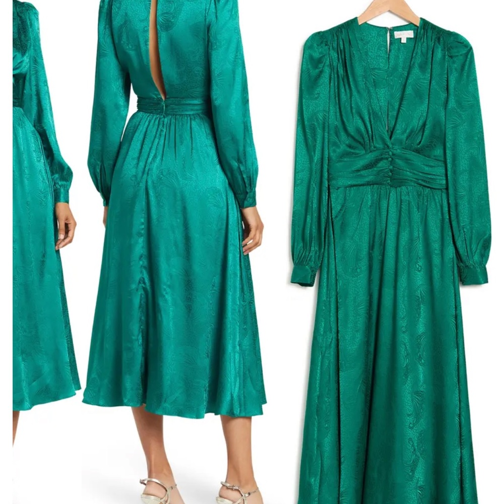 Brand new RONNY KOBO with tags attached size Small Tula Satin Long Sleeve Dress